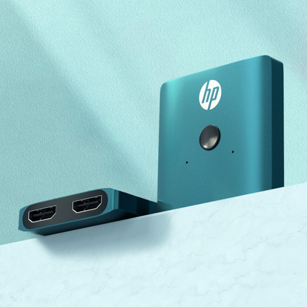 Сплітер HP HDMI 2.0 UHD 4K/30Hz 3D, HDCP,1080P 2in 1out Блакитний (DHC--HD01v) Київ - фото 4