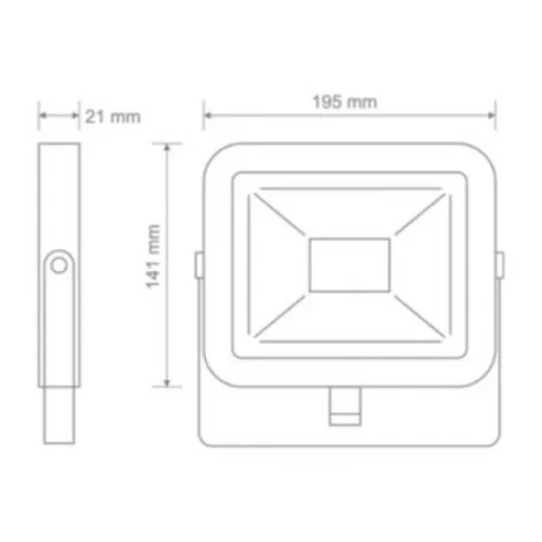 Светодиодный прожектор Maxus FL-01 2850лм IP65 5000K 30W (Черный) Винница