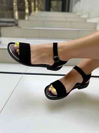 LaDi Босоніжки жіночі LaDi Ника чорні (літо, замша натуральна) (3386) Коломыя