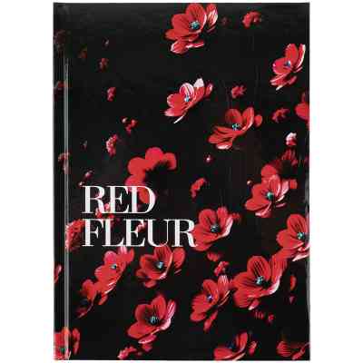 Книга записная Axent Red fleur А5, 96 листов, клетка, твердая обложка (8459-3-A) Винница