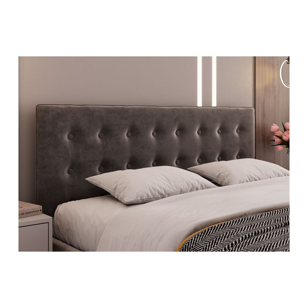 Ліжко NicoleDesign Simple VIP з додатковою металевою цільнозварною рамою 160x190 графіт Київ - фото 6