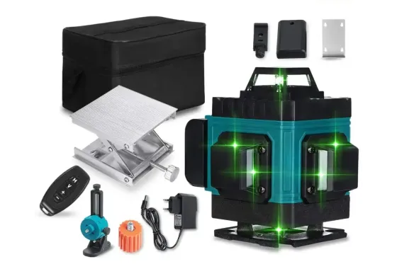 Лазерный 4D 16-линейный нивелир 24V 5Ah, самовыравнивающийся уровень для измерения сечения 16 лучей на 360 в сумке Коломыя