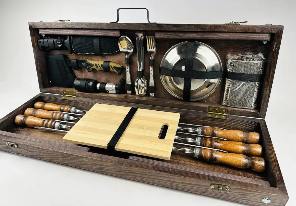 Набори шампурів, Набір шампурів у кейсі "Компакт" Шампури, вертіла Тернопіль - фото 4