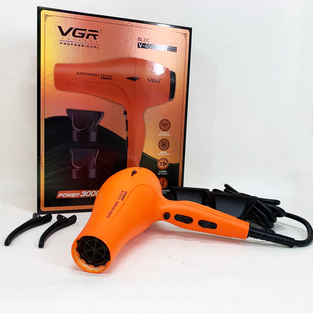 Фен VGR V-406 ORANGE 3000Вт WP-12 Львів - фото 19