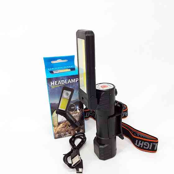 Налобная лампа 2, Налобний фонарь светодиодный, Фонарик бытовой налобный, Фонарь на голову для туристов EI-54 Львов