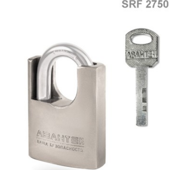 Замок навісний SRF 2750 (захищена дужка) срібний Брама АВАНТЕК Житомир - изображение 3
