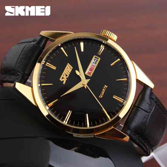 Skmei 9073GDBK-B Gold-Black men SBR Киев