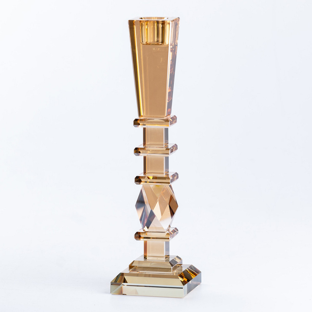 Высокий стеклянный подсвечник 25 см Киев - изображение 5