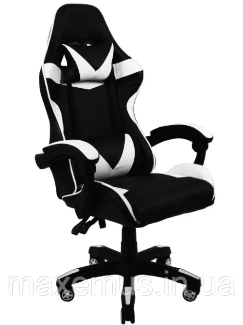 Кресло геймерское раскладное B 8 1 0 геймерский стул компьютерный с 2 подушками белый Мостиска - изображение 13