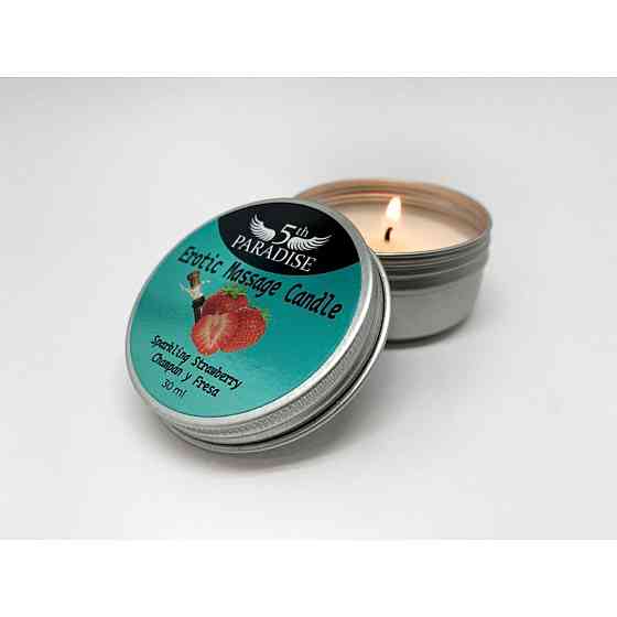 Арома свеча Erotic Massage Candle Sparkling Strawberry 30ml Sex Aura Киев