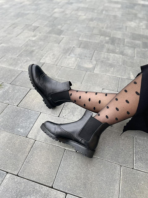 Черевики жіночі AMEDEA чорні натуральна шкіра зима (2790) Коломия - фото 3