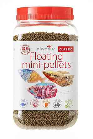 Корм для рыб Аквариус классик меню плавающие мини паллеты 250 г Винница