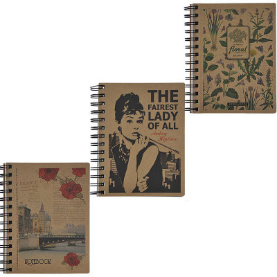 Блокнот Buromax spiral side, В6, 96sheets, KRAFT, square (assorted) (BM.2479) Винница - изображение 2