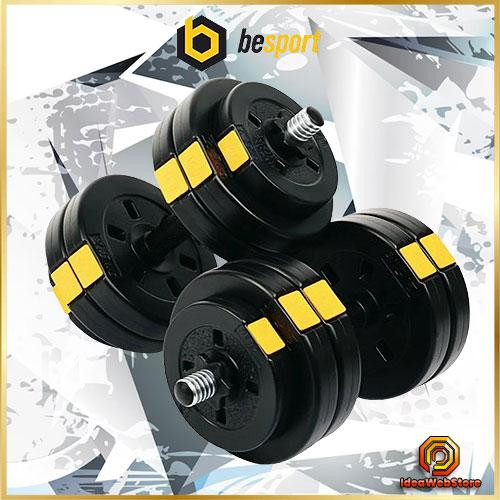 Комплект разборных гантелей сл сменными дисками Besport, 2 шт по 13.5 кг для домашних тренировок Киев - изображение 1