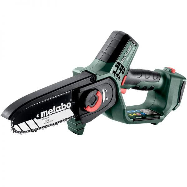 Потужна ручна акумуляторна ланцюгова пила Metabo MS 18 LTX 15 каркас MetaBox : без АКБ, шина 15 см Київ - фото 9