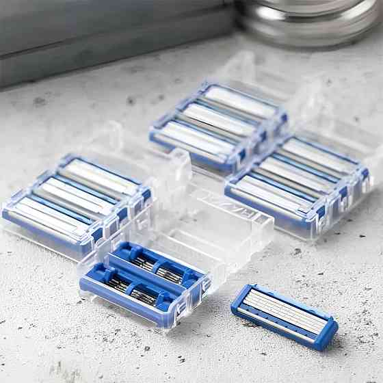 Леза запасні для бритви KAI AXIA 5 лез, 12 шт у лотку Kai razor Київ