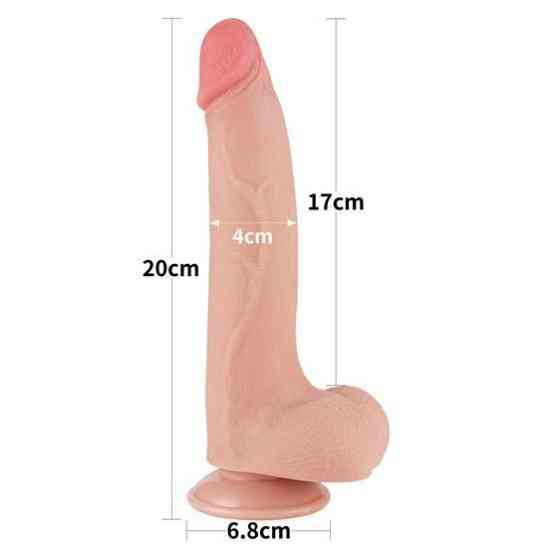 Фалоімітатор - Sliding-Skin Dual Layer Dong 8.5" Flesh Sex Aura Київ