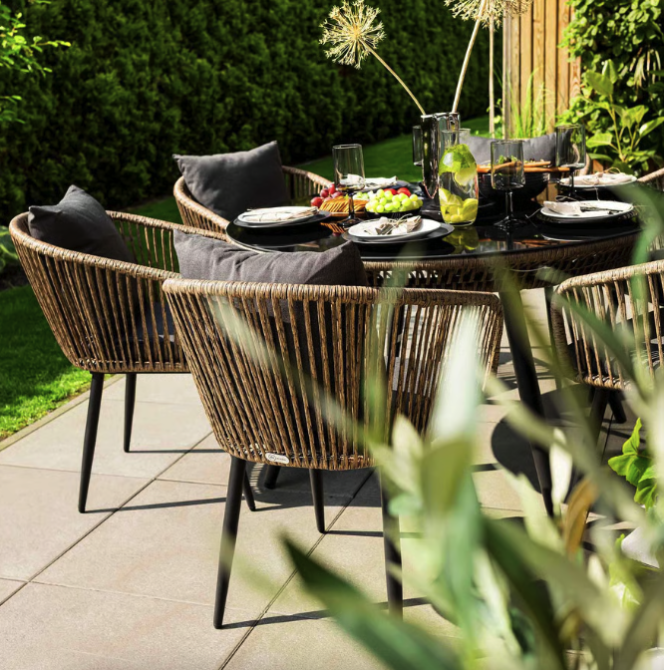 Комплект садових меблів Di Volio Rieti бежевий, сірий Киев - изображение 7