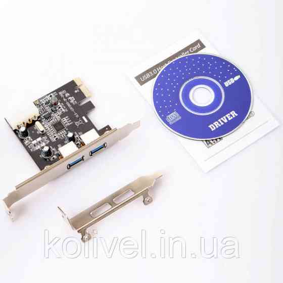 PCI-E Контролер USB3.0 (2ext. Molex) Low Profil, NEC, RTL (B00192) Киев