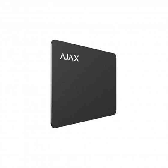 Безконтактна карта Ajax Pass Black (10 шт.) для клавіатури KeyPad Plus ( 16094 ) Харків