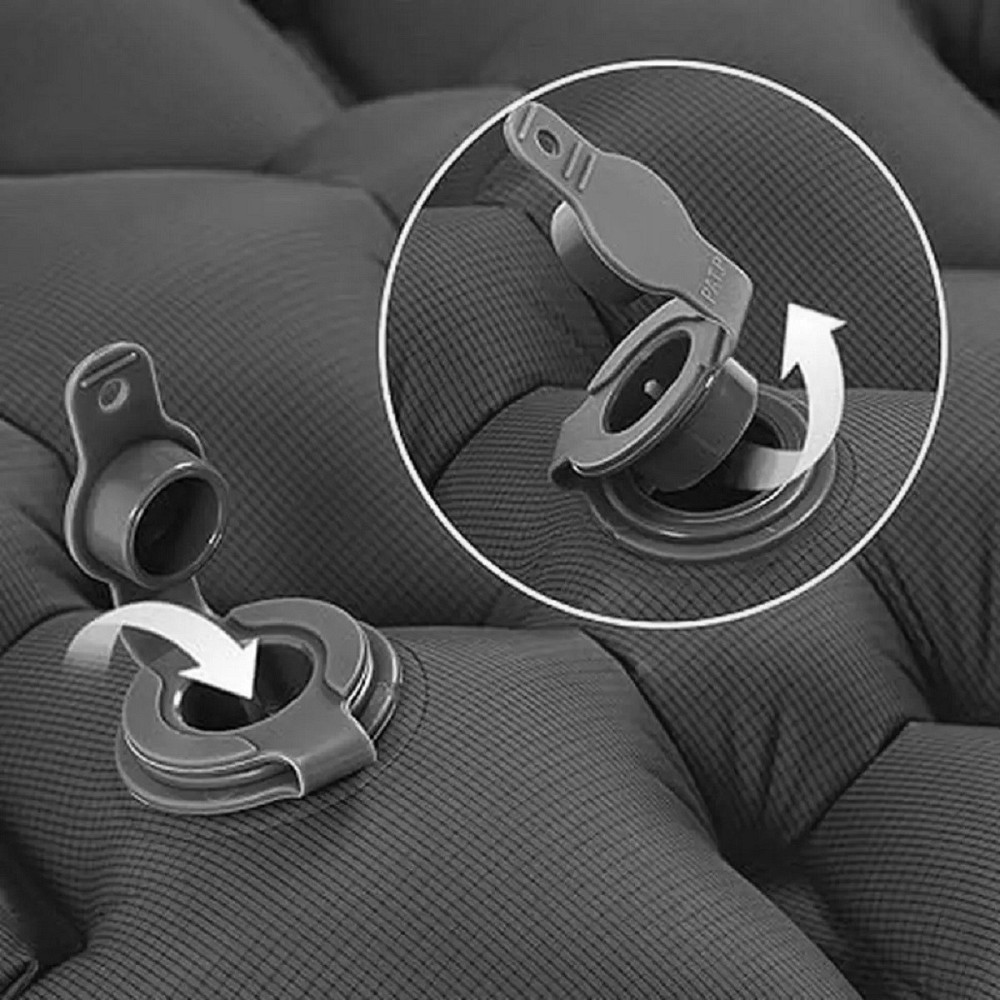 Коврик надувной Naturehike FC-10 NH19Z001-P, 65 мм, графит Киев - изображение 3