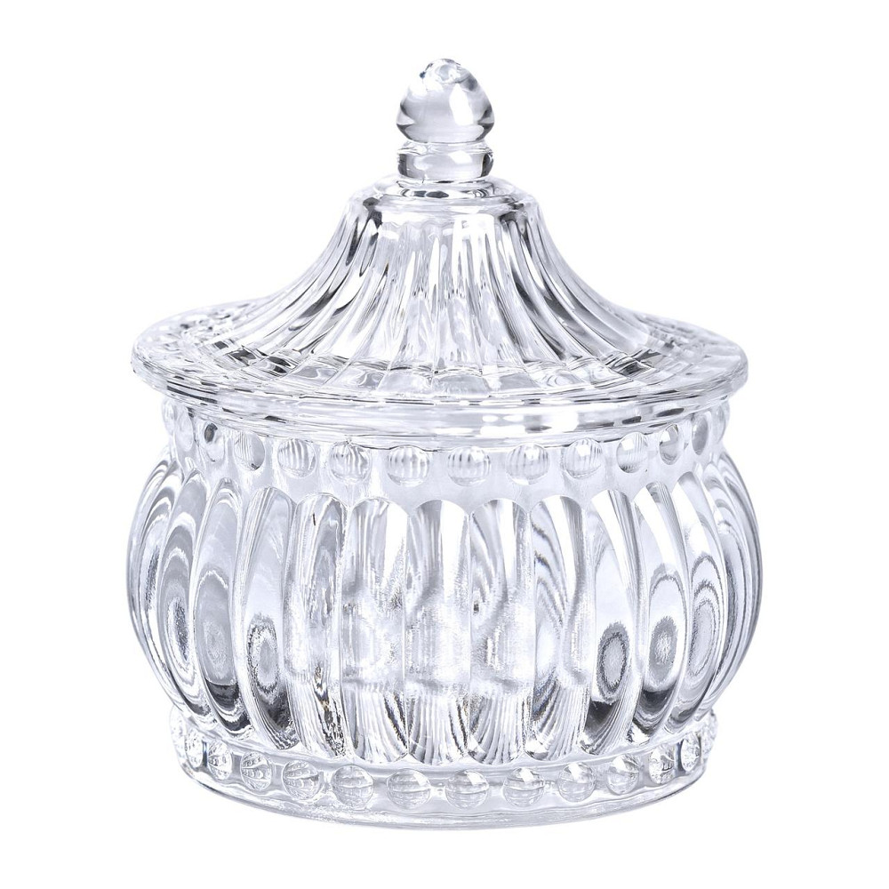 Yiwu Цукерниця скляна з кришкою Ø 8 см у східному стилі HP-YH-2 Київ - фото 2