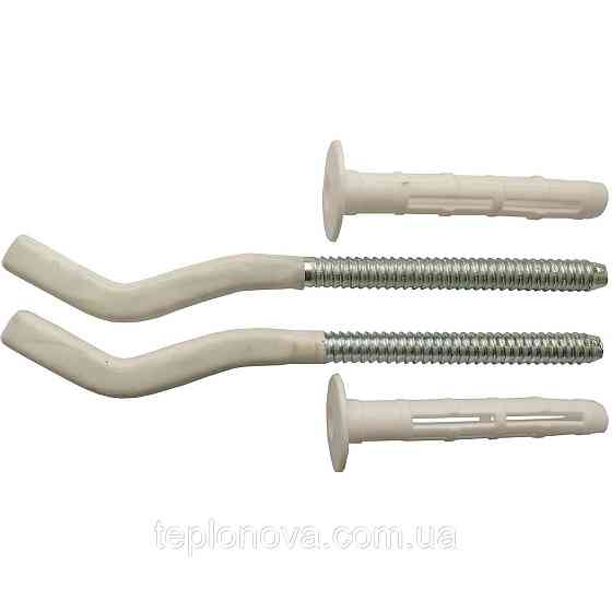 Комплект кронштейнів радіатора CRISTAL NS-1015 штирковий прогумований із дюбелем Ø9х170 мм (2 шт.) Чернівці