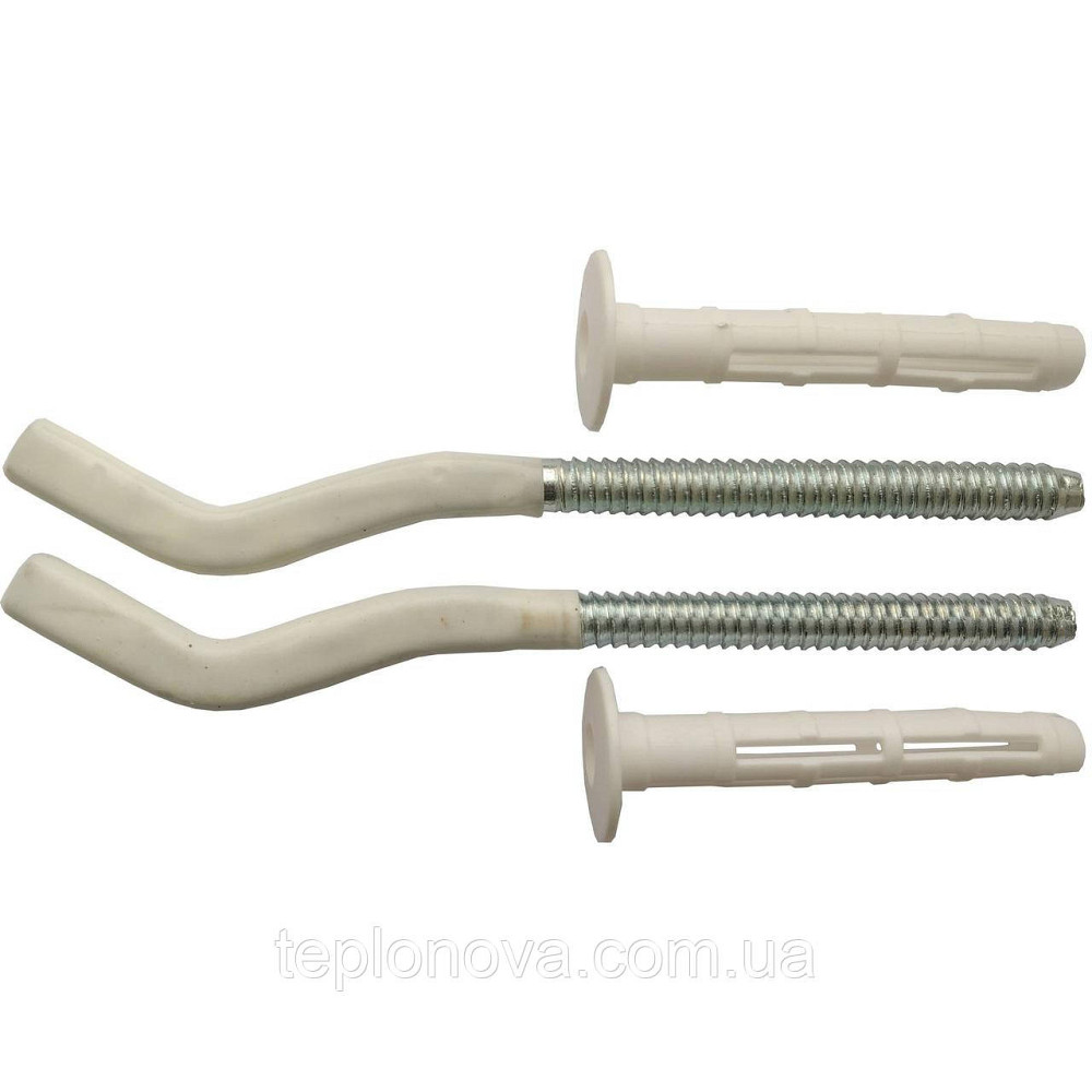 Комплект кронштейнів радіатора CRISTAL NS-1015 штирковий прогумований із дюбелем Ø9х170 мм (2 шт.) Чернівці - фото 1