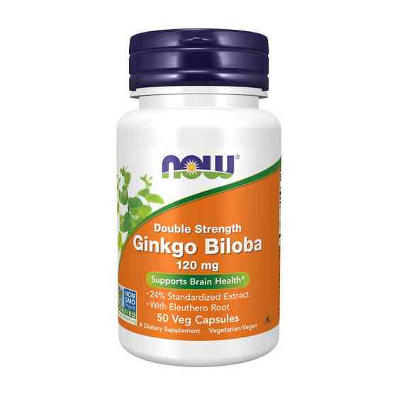 Ginkgo Biloba 120 mg Double Strength (50 veg caps) Луцьк