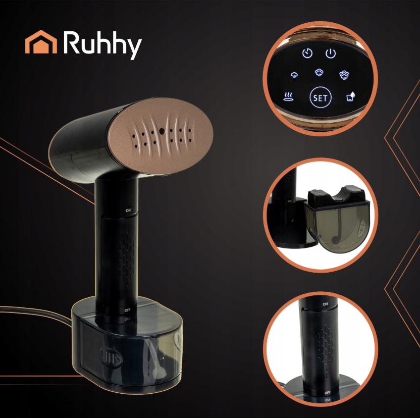 Відпарювач для одягу з сенсорним дисплеєм 300 мл Ruhhy (26339) 2000 Вт Нововолинськ - фото 2