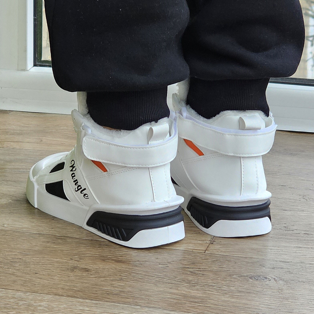 Зимові жіночі Кросівки на хутрі Білі Снікерси Черевики (розміри: 36,37,38,39,40) Дніпро - фото 10