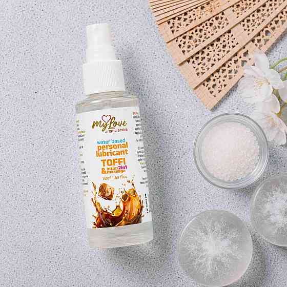 2в1 лубрикант та масажний гель - MyLove Aroma Series Intim&Massage Toffi, 50 мл Sex Aura Київ