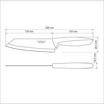 Кухонний ніж Tramontina Plenus Black 152 мм (23443/106) Вінниця