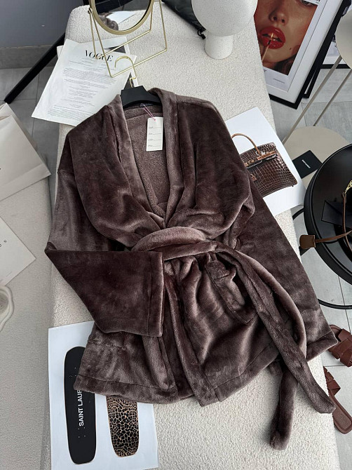 Женский стильный домашний махровый халат Одесса - изображение 6