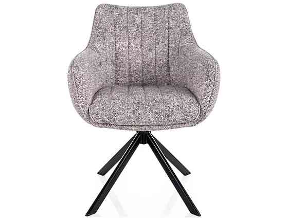 Стілець AZALIA LEO чорний каркас/світло-сірий 04 Днепр