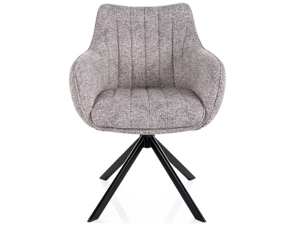 Стілець AZALIA LEO чорний каркас/світло-сірий 04 Днепр - изображение 3