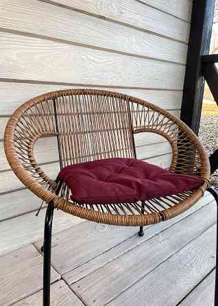 Подушка для стільців (38x38х5 см) Decorator Мальмо колір бордовий 84-102 Київ