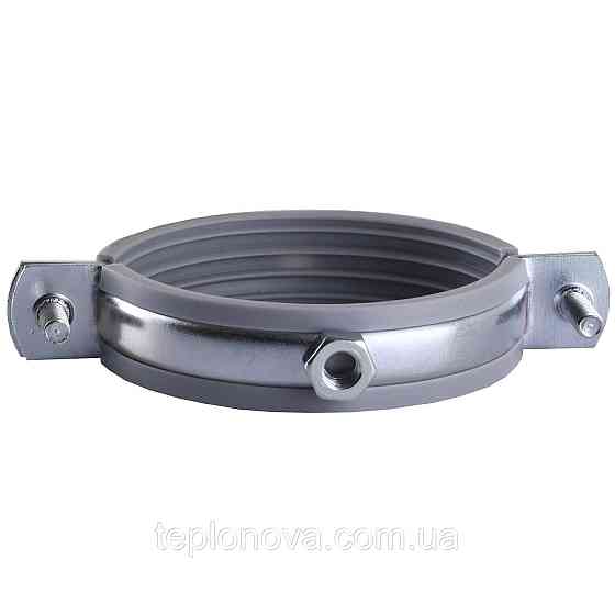 Хомут у зборі CR 2 1/2" (70-80 мм) з гвинтом-шурупом 8*100 і дюбелем у уп., сірий Чернівці