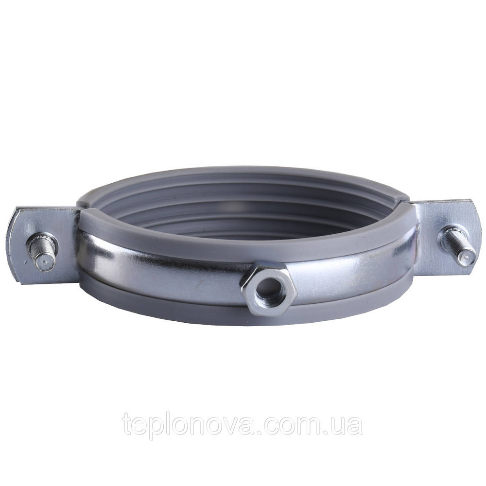Хомут у зборі CR 2 1/2" (70-80 мм) з гвинтом-шурупом 8*100 і дюбелем у уп., сірий Чернівці - фото 5