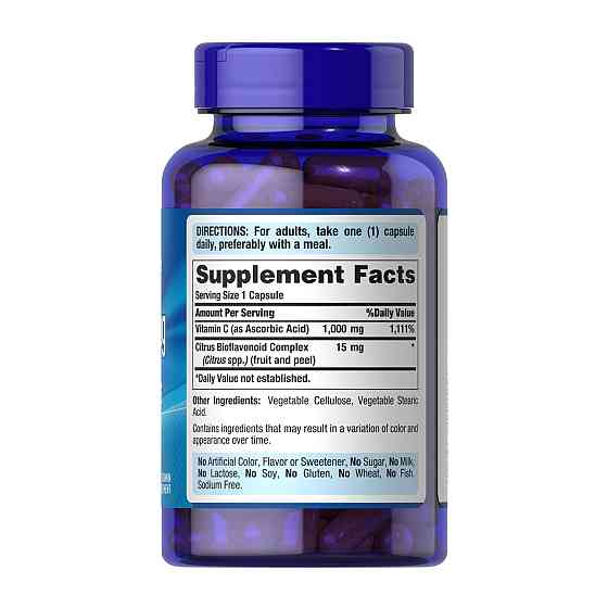 Вітаміни з біофлавоноїдами Puritan's Pride Vitamin C-1000 mg with Bioflavonoids - 100 caps Луцьк