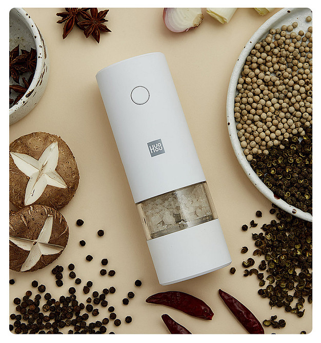 Аккумуляторная мельница для специй Xiaomi HuoHou Electric Grinder RECHARGEABLE (HU0201) White Черновцы - изображение 2