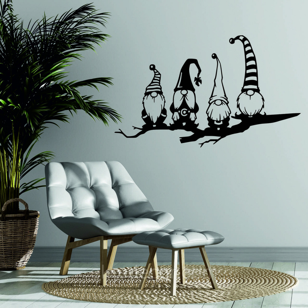 Декоративне настінне Панно «Гноміки», Декор на стіну 110*66 см, Чорний Київ - фото 7