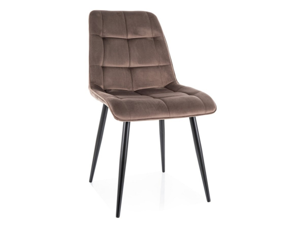 Стілець CHIC VELVET чорний каркас/капучино BL.38 Днепр - изображение 1