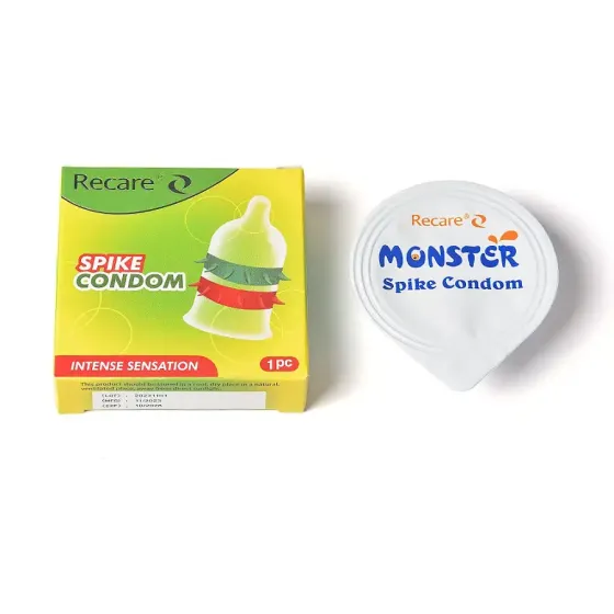 Насадка на член Recare Spike Condom Green (презерватив с рядами шипов) Львов
