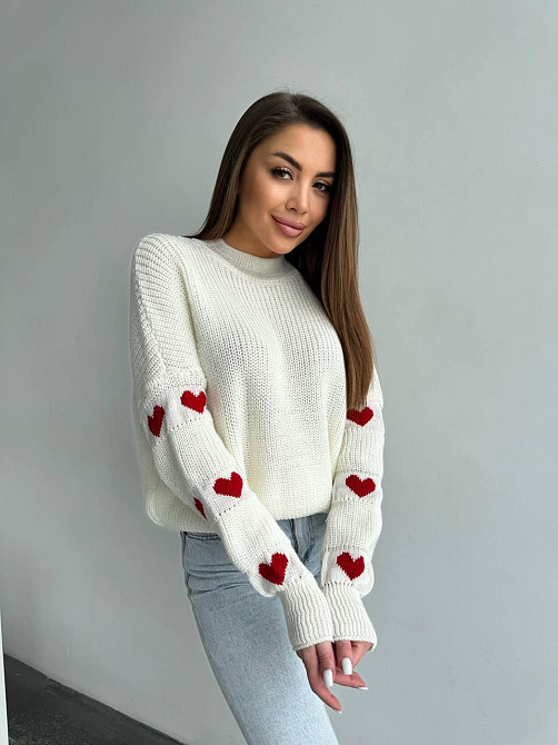 Женский стильный оверайз свитер акрил/шерсть Одесса - изображение 3