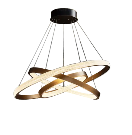 Светодиодная люстра Вокруг земли PJ817 40+60+80см (Золотая) Винница