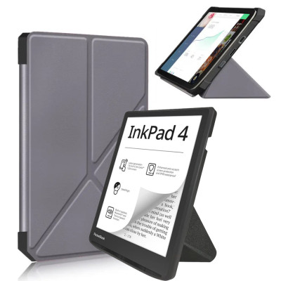 Чохол до електронної книги BeCover Ultra Slim Origami PocketBook 743G InkPad 4/InkPad Color 2/InkPad Color 3 (7.8&quot;) Gray (713087) Вінниця - фото 2