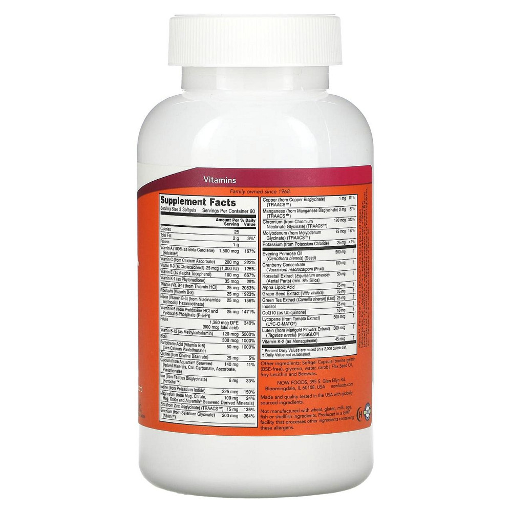 Вітаміни для жінок Now Foods EVE 180 капсул Київ - фото 2