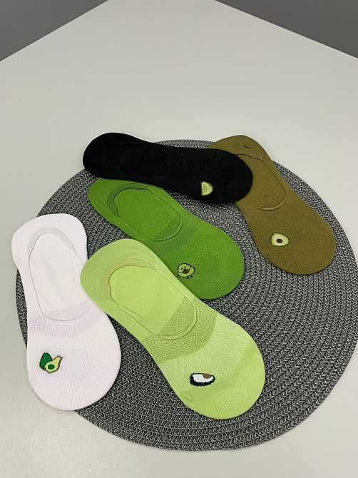 Женские подследники с авокадо в цветах р.36-40 упаковкой 5 шт. Черновцы - изображение 4