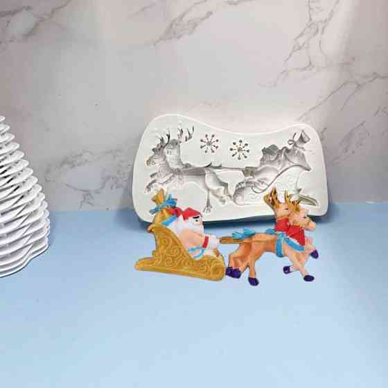 Молд новогодний 122 на 69 мм серый Киев